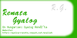 renata gyalog business card